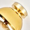 Gastor Kugel-Deckenleuchte mit gold-klarem Glasschirm ø 20 cm, Vintage-Stil
