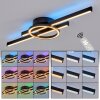 Narok dimmbare LED Deckenleuchte mit Fernbedienung, Ring & Lichtleisten