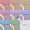 Narok LED Deckenleuchte dimmbar mit Fernbedienung, weißer Ring modern