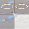 Runde LED-Deckenleuchte Narok mit Fernbedienung, Lichtfarbe einstellbar 2700-6500 Kelvin