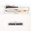 Calista flache runde LED Deckenleuchte Ø 29,5 cm mit goldfarbenem Metallring