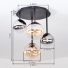 Chehalis Kugel-Deckenleuchte mit mehrfarbigen Glaskugeln, 4-flammig, G9, ø 38 cm