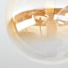 Chehalis Deckenleuchte Kugelleuchte mit bernsteinfarbenem Glasschirm, 4-flammig
