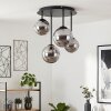 Chehalis Deckenleuchte Rauchglas Kugel, 4-flammig, G9, moderne Glaslampe