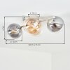 Gastor Kugel-Deckenleuchte mit mehrfarbigem Glasschirm Ø 15 cm, 4-flammig, E14