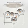 Koyoto Deckenleuchte mit Rauchglas-Kugeln ø 15 cm, 5-flammig, E14, ø 45 cm