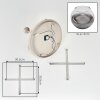 Koyoto Deckenleuchte mit Rauchglas-Kugeln ø 15 cm, 5-flammig, E14, ø 45 cm