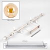 Gastor Glaskugel-Deckenleuchte, bernsteinfarbene Glasschirme, 10-flammig, E14