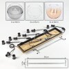 Koyoto Holz-Pendelleuchte, mehrfarbige Kugel-Glasschirme ø 20/25/30 cm