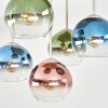 Koyoto 5-flammige Deckenleuchte mit mehrfarbigen Glas-Kugelschirmen