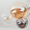 Gastor Deckenleuchte Kugel Glas 7-flammig, mehrfarbige Glasschirme E14