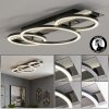 Kordex LED Deckenleuchte modern, Ring-Design mit Glitzereffekt, 1150 Lumen