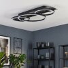 Kordex LED Deckenleuchte modern, Ring-Design mit Glitzereffekt, 1150 Lumen