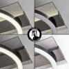 Kordex moderne LED Deckenleuchte mit Glitzereffekt und ringförmigem Design
