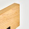 Inzino Holzleiste LED Wandleuchte naturfarben, modern für Wohnzimmer und Flur