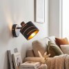 Wandspot Alsen mit symmetrischen goldfarbenen Schlitzen, dreh- & schwenkbar