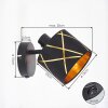 Opatija verstellbarer Wandspot 2er-Set mit Schalter, Lampenschirm mit Ausschnitten