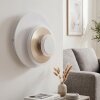 LED Ring-Wandleuchte Lemik mit konzentrischen Lichtkreisen, verstellbar, 3000 Kelvin warmweiß