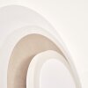 LED Ring-Wandleuchte Lemik mit konzentrischen Lichtkreisen, verstellbar, 3000 Kelvin warmweiß