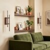 Kiron LED Wandleuchte 2er-Set, sandfarben aus Metall, schlanke Lichtstäbe