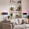 Axion LED Wandleuchte mit Fernbedienung, flach, für Wohnzimmer, 2er-Set