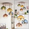 Moderne Kugel-Deckenleuchte Koyoto mit 4 bunten Glasschirmen, ø 15 cm, E14
