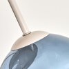 Koyoto Kugel-Deckenleuchte mit bunten Glaskugeln Ø 15 cm, 4-flammig, sandfarben