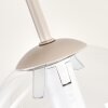 Gastor Kugel-Deckenleuchte mit klaren Glasschirmen Ø 15 cm, sandfarben, 4-flammig