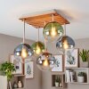 Boho Style Kugel-Deckenleuchte Gastor mit 5 bunten Glasschirmen ø 15 cm