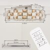 LED Deckenleuchte Seloria mit Fernbedienung, Lichtfarbe einstellbar 2700-6000 Kelvin