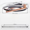 LED-Deckenleuchte Selani, dimmbar per Fernbedienung, Lichtfarbe einstellbar 2700-6500 Kelvin