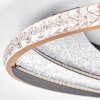 LED Deckenleuchte Calista mit Goldring, Lichtband, CCT-Lichtfarbe 3000 Kelvin warmweiß