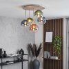 Chehalis Deckenlampe mit mehrfarbigen Glaskugeln, 5-flammig, G9, ø 45 cm