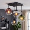 Moderne Cluster-Deckenleuchte Gastor mit 4 bunten Glasschirmen, E14, ø 15 cm