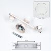 Kugel-Wandleuchte Koyoto im 2er-Set mit drei modernen klaren Glasschirmen ø 15 cm