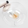 Kugel-Wandleuchte Koyoto im 2er-Set mit drei modernen klaren Glasschirmen ø 15 cm