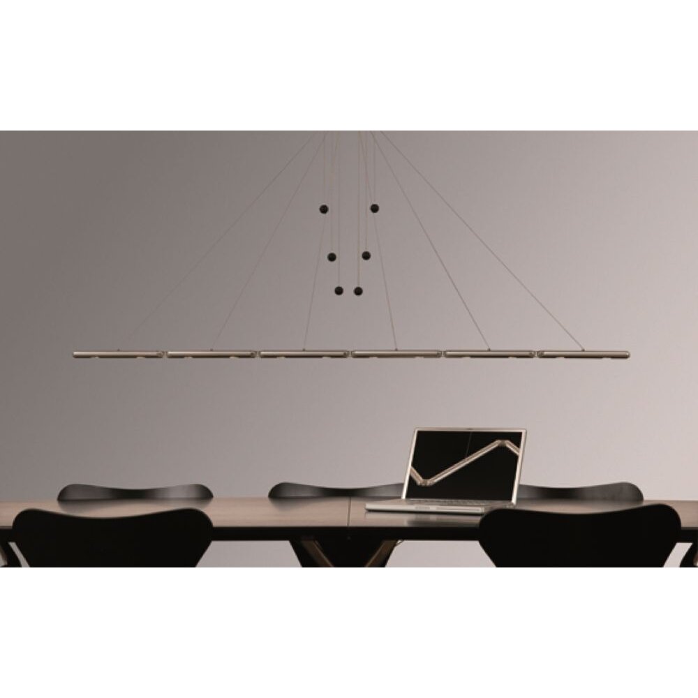 Basis Leuchten GENUA Pendelleuchte LED Aluminium, 4-flammig