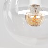 Kugel-Wandleuchte Gastor im 2er-Set mit drei klaren Glasschirmen und modernem Gestell