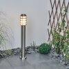 Moderne Wegeleuchte Tunes in Nickel-Matt für Wege und Garten