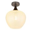 Globo Maxy Deckenlampe Nickel-Matt aus Metall mit Klarglas, E27, IP20, Ø 24 cm