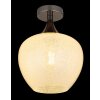 Globo Maxy Deckenlampe Nickel-Matt aus Metall mit Klarglas, E27, IP20, Ø 24 cm