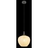 Globo Maxy Hängeleuchte Pendelleuchte aus Metall in Nickel-Matt mit klarem Glasschirm ø 24 cm