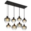 NOWA Toy 8-flammige Rauchglas-Pendelleuchte für den Esstisch, E27, 110 cm
