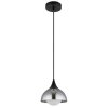 NOWA Eva moderne Hängeleuchte mit rauchfarbenem Glasschirm Ø 20 cm IP20 10 Watt
