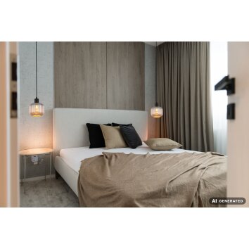 NOWA Tom Hängeleuchte Pendelleuchte mit rauchfarbenem Glasschirm Ø 15 cm E14 IP20