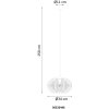 NOWA Sakura Esstisch-Pendelleuchte Holzoptik E27, 25 Watt, IP20, modern für Küche