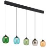 NOWA Minara LED Pendelleuchte modern mehrfarbiger Glasschirm ø 12 cm Länge 102 cm