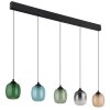 NOWA Minara LED Pendelleuchte modern mehrfarbiger Glasschirm ø 12 cm Länge 102 cm