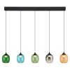 NOWA Minara LED Pendelleuchte modern mehrfarbiger Glasschirm ø 12 cm Länge 102 cm