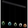 NOWA Minara LED Pendelleuchte modern mehrfarbiger Glasschirm ø 12 cm Länge 102 cm